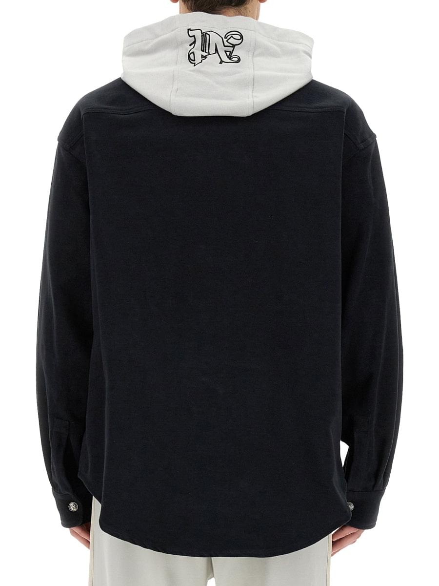 Palm Angels Men Shirt-Jacket With Monogram