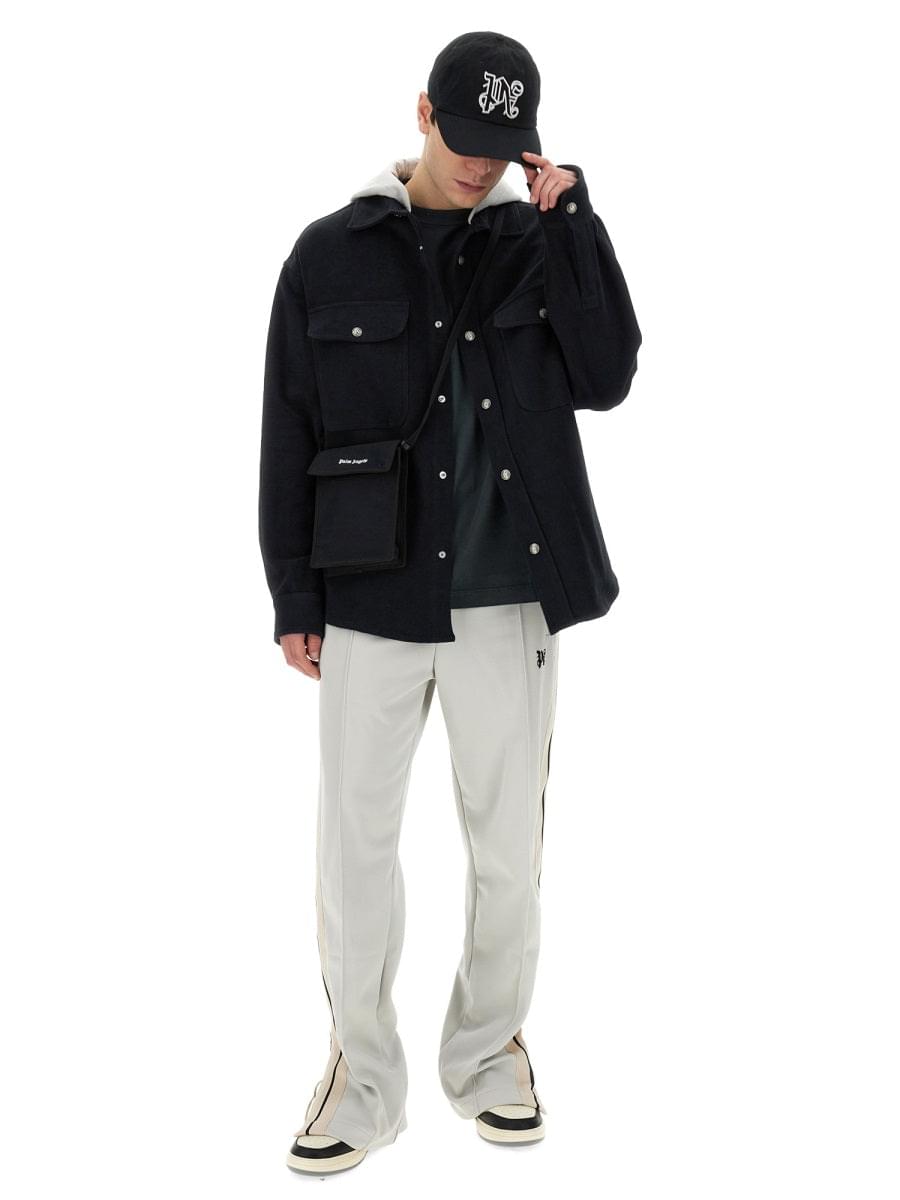 Palm Angels Men Shirt-Jacket With Monogram