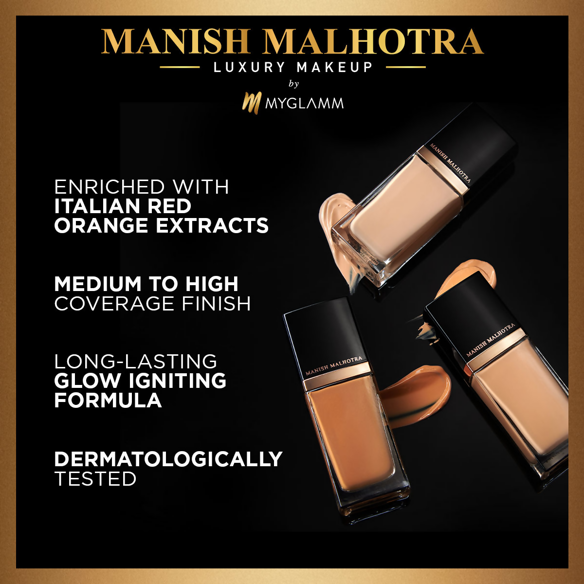 MyGlamm Manish Malhotra Beauty Skin Awakening Foundation - Neutral Mocha
