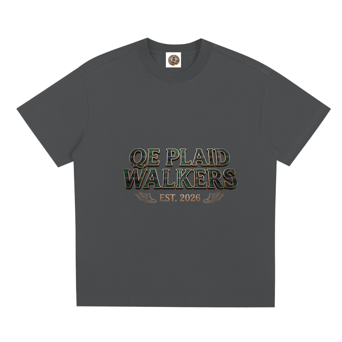 QE Plaid Walkers Quick-Dry Cooling T-Shirt