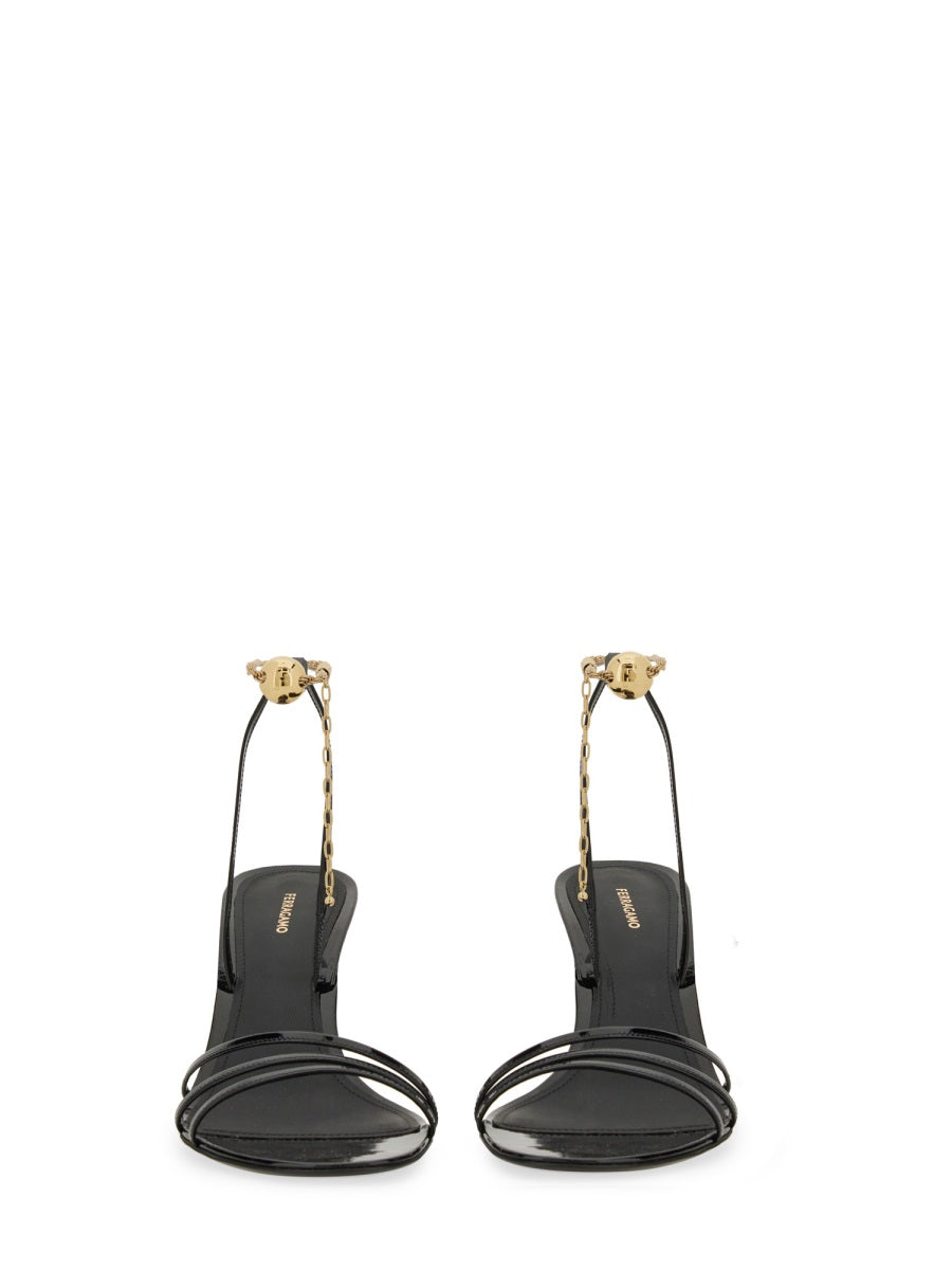 Ferragamo Women Sandal With Chain