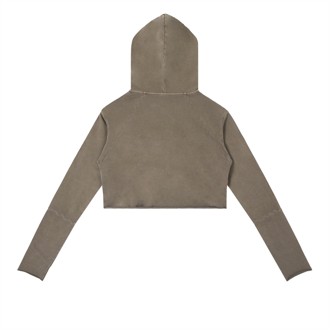QE Muffins Vintage Washed Raw Edge Hoodie