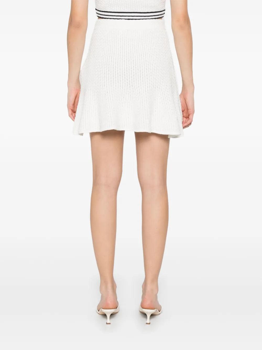 Self-Portrait Women Knitted Mini Skirt