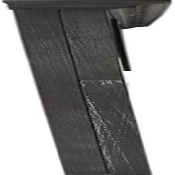 Rustic Black King Headboard - Durable Mahogany Wood