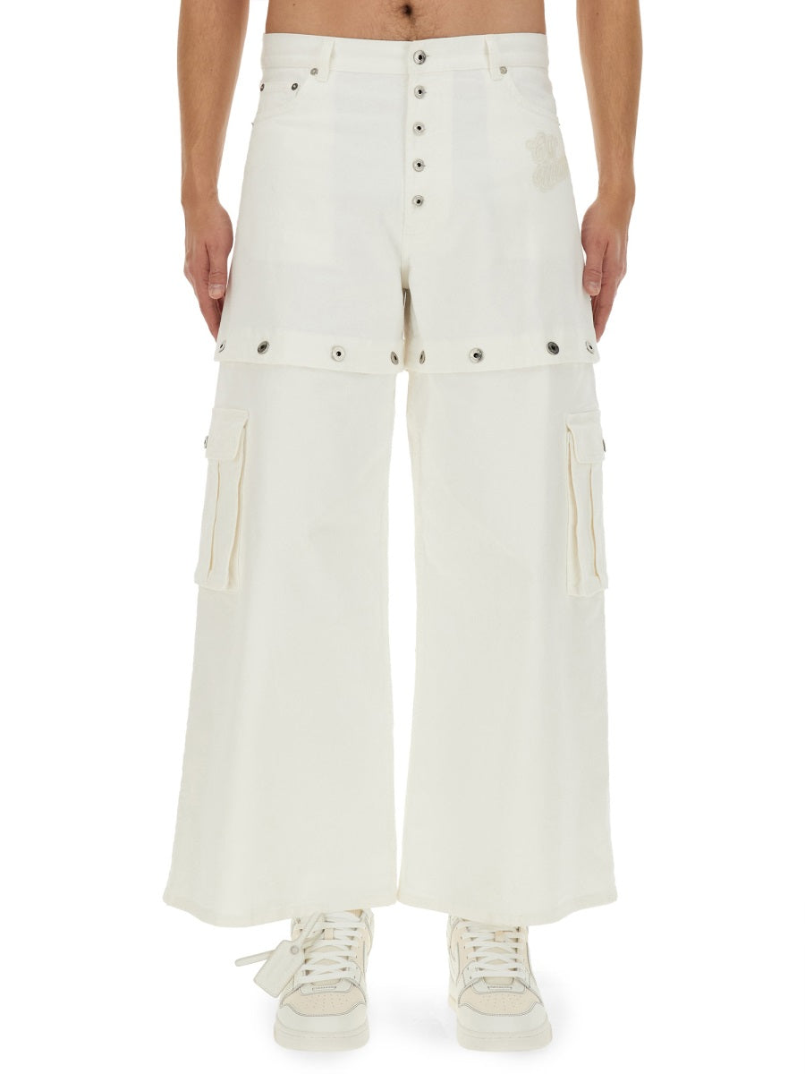 Off-White Men 90'S Super Baggy Jeans