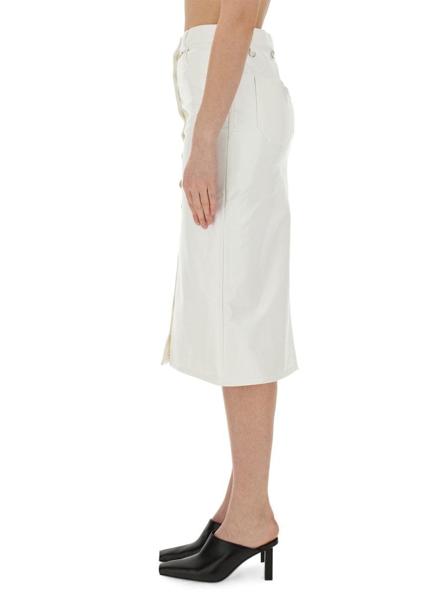 Courreges Women Skirt With Buttons