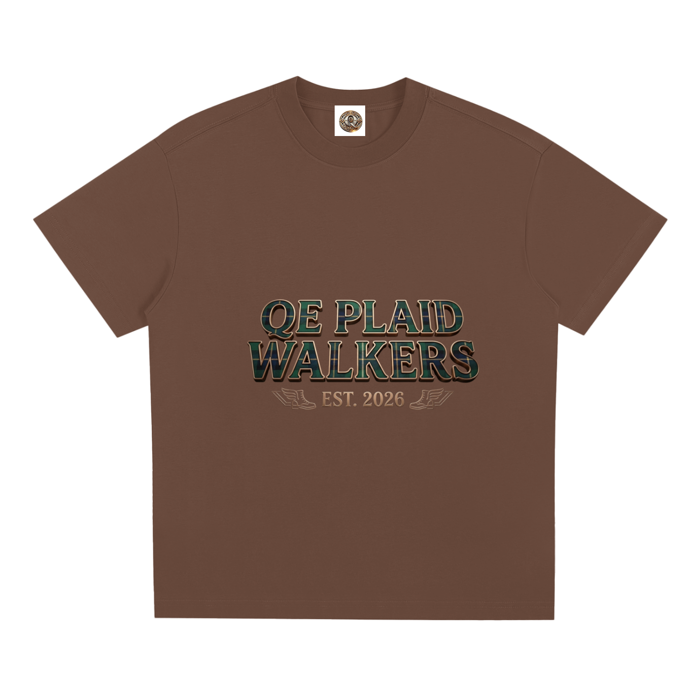 QE Plaid Walkers Quick-Dry Cooling T-Shirt