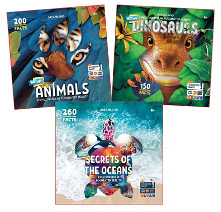 Dreamland Wow! Encyclopaedia In Augmented Reality Series (A set of 3 Books)