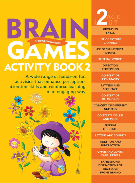 Brain Games for Kids : Brain Games Activity Book Level 2 : Book-2 - Om Books