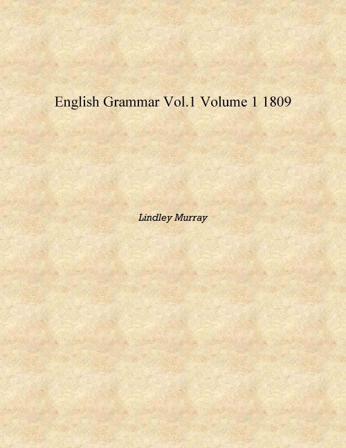 English Grammar vol.1 1 - Gyan Books