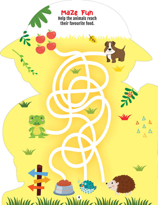 Dreamland Publications Step into the Animal Kingdom- Activity and Colouring Fun Book for Age 4+