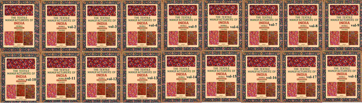 The Textile Manufacturers of India In Two Binding (Set) 1 To 9 Vol Or 10 to 18 vol - Gyan Books