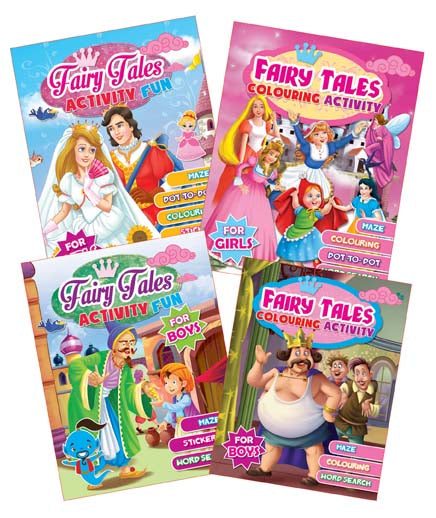 Dreamland Fairy Tales Activity Books for Boys and Girls Pack