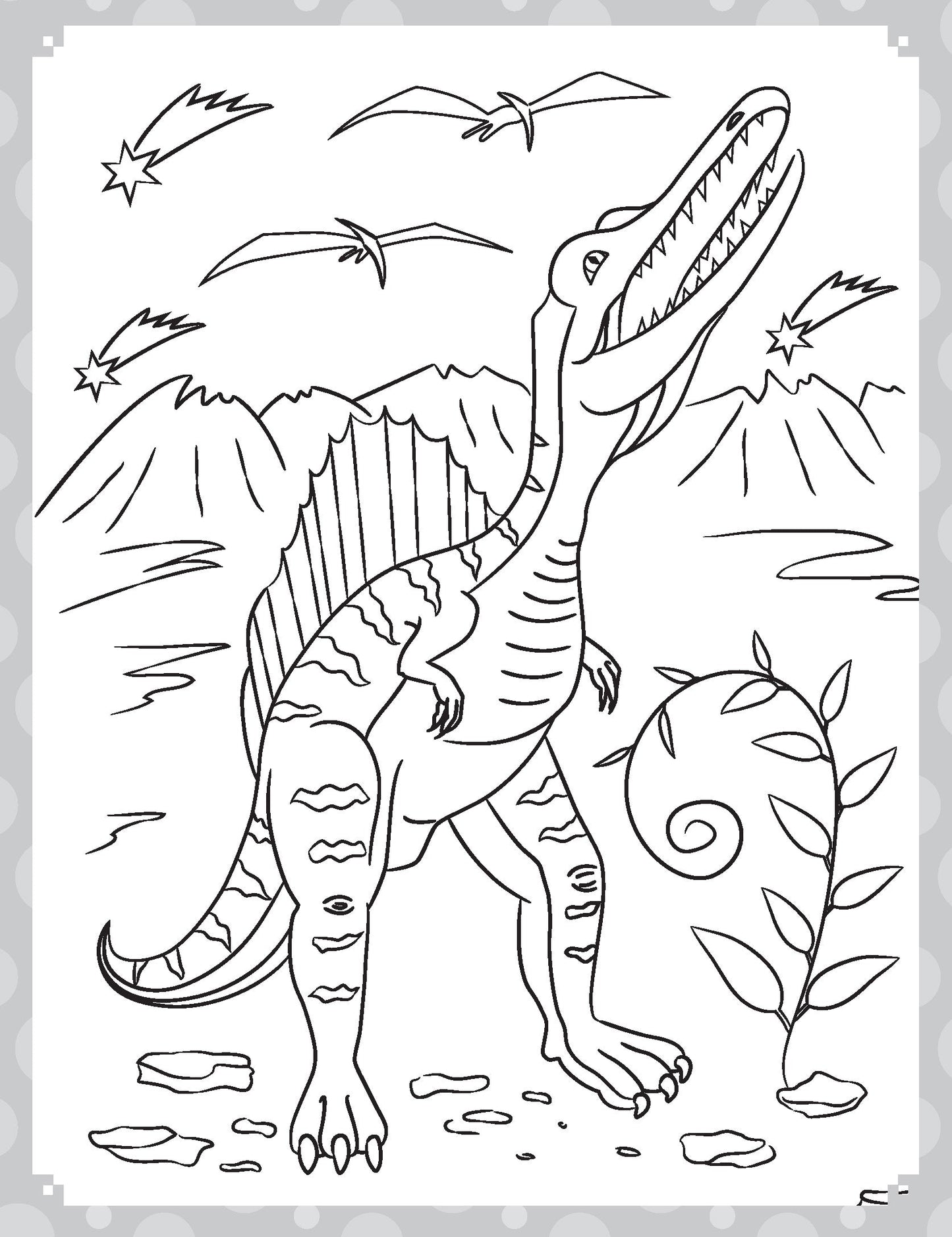 Dreamland Publications My Ultimate Dinosaurs Colouring Fun Book with Free Crayons : Children's Colouring Book