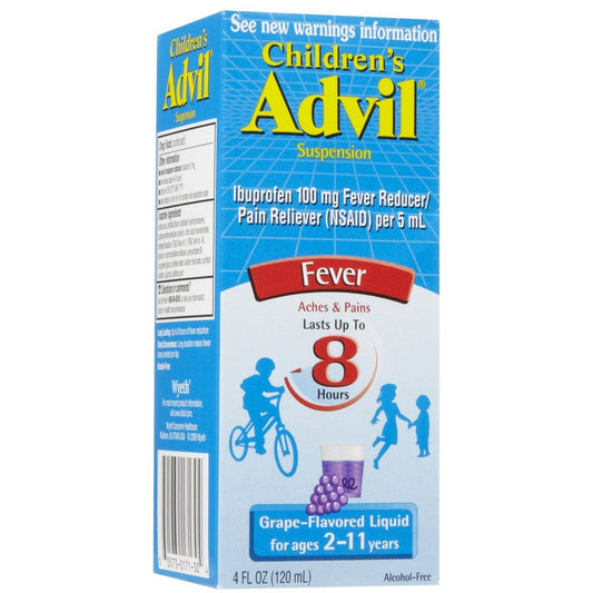 Advil Children’s Pain Reliever/ Fever Reducer Liquid Grape 4  Oz