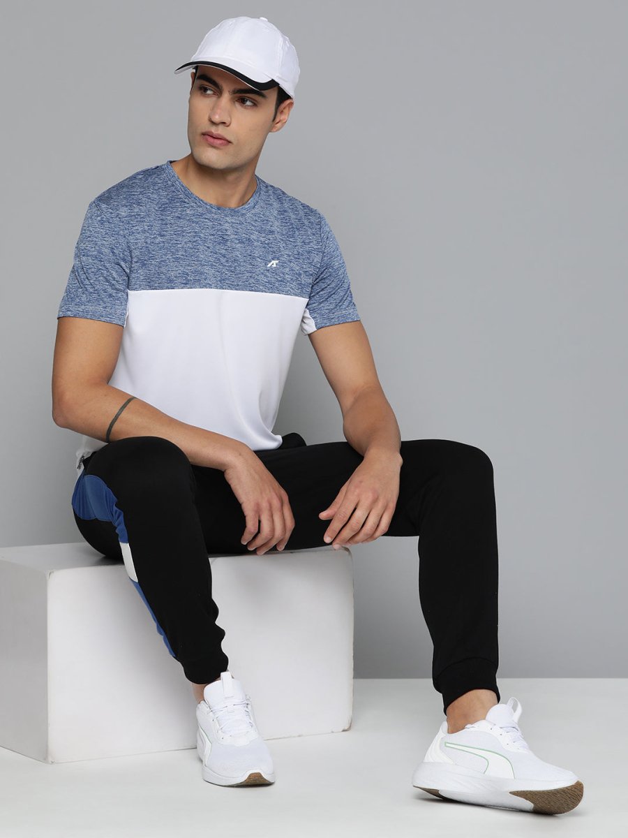 Alcis Men Colourblocked Dry Tech Slim Fit Sports T-shirt