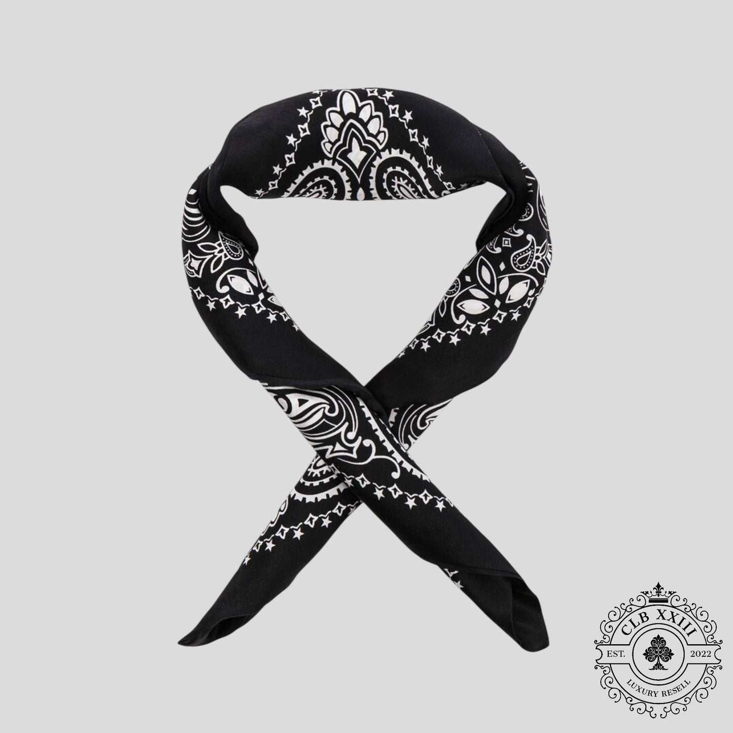 Amiri Silk Bandana in Black
