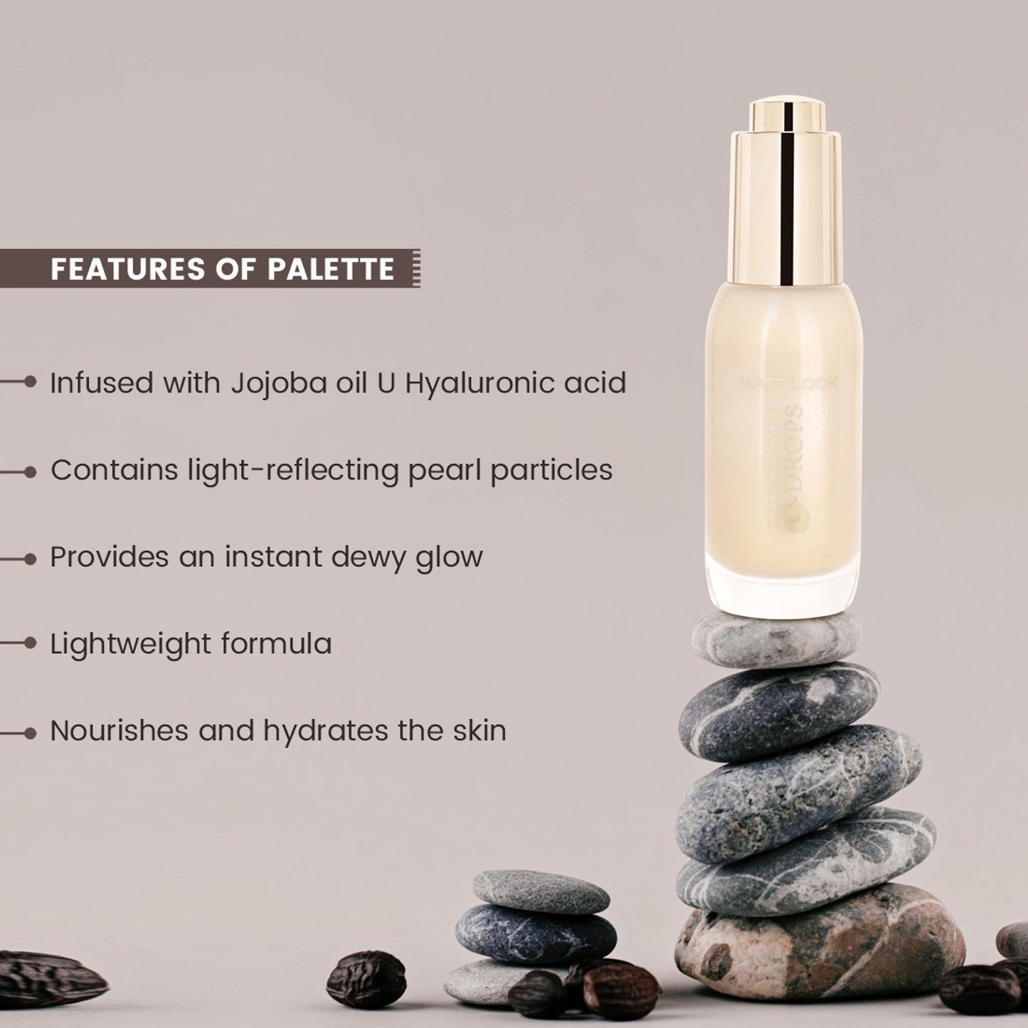 Matt Look Illuminating Drops Liquid Highlighter - 004 Roseate Sheen