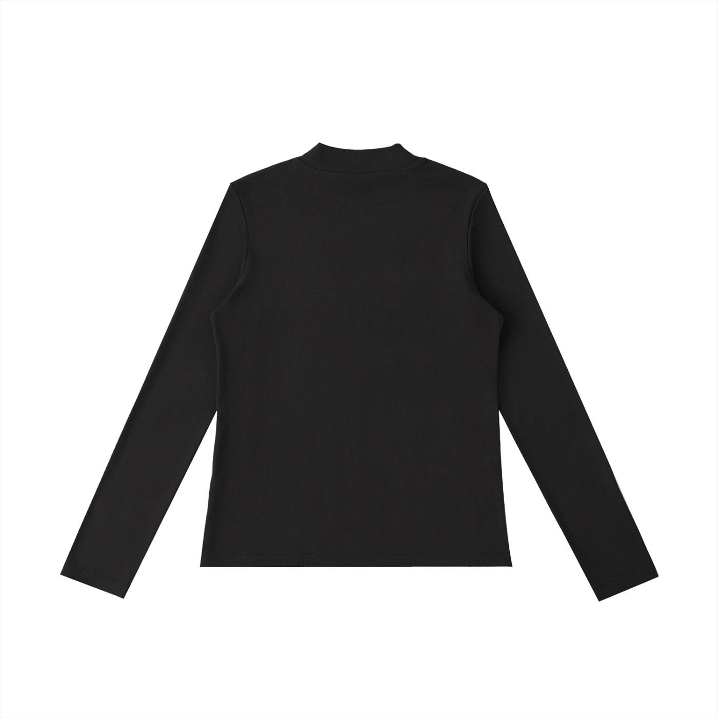 QE Essential Mock Neck Long Sleeve T-Shirt