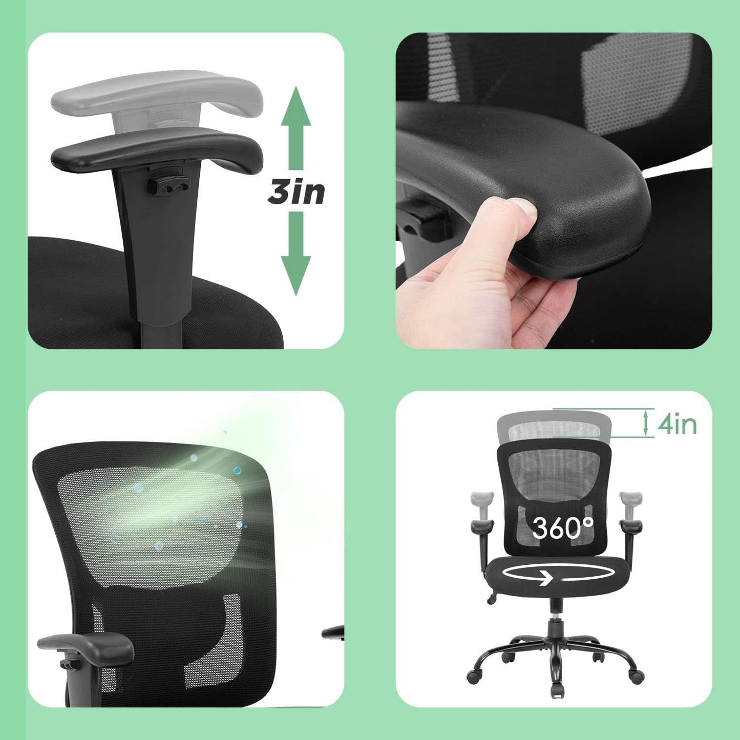 Big And Tall Office Chair 500 Pound Capacity Lumbar Support