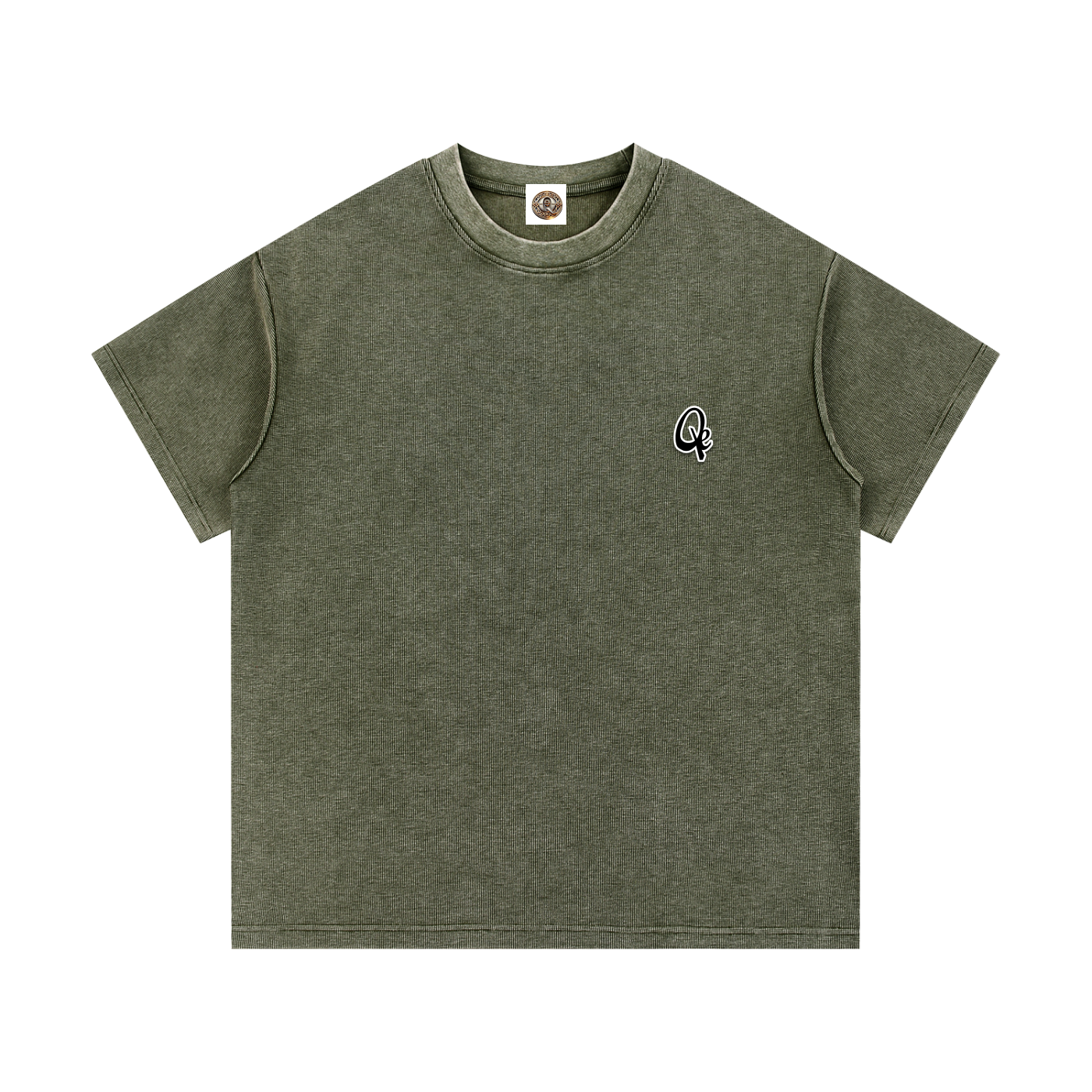 QE Mineral Wash Waffle Knit T-Shirt