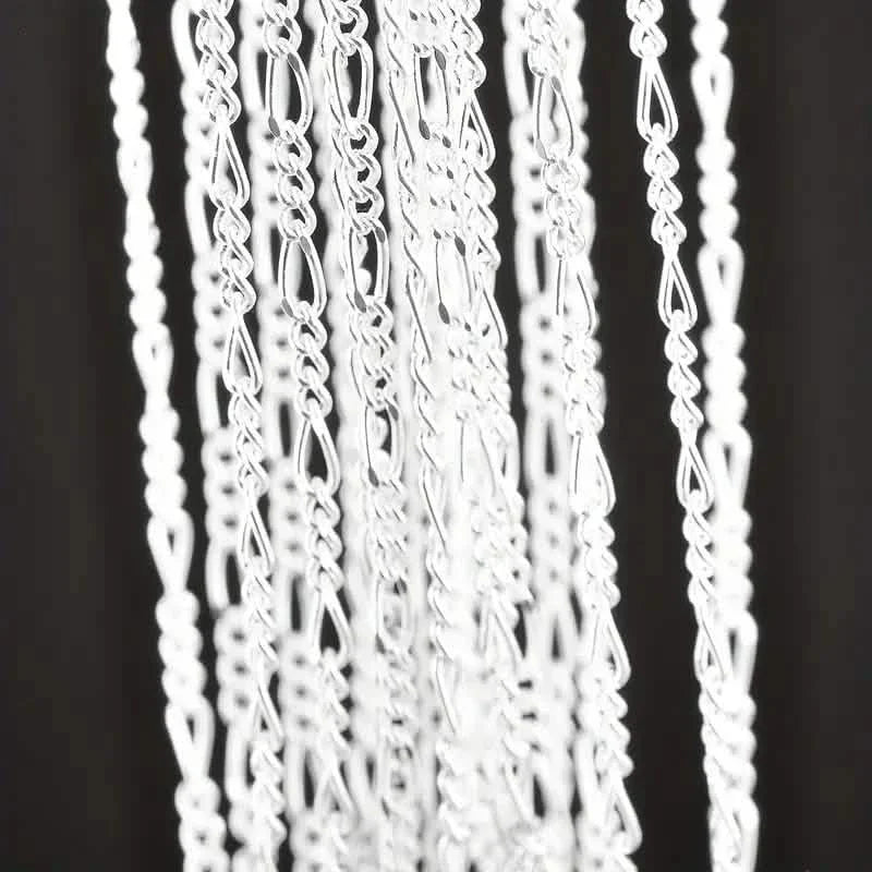Exquisite Copper Necklace Chain, 16–30in Adjustable, 925 Silver Plated