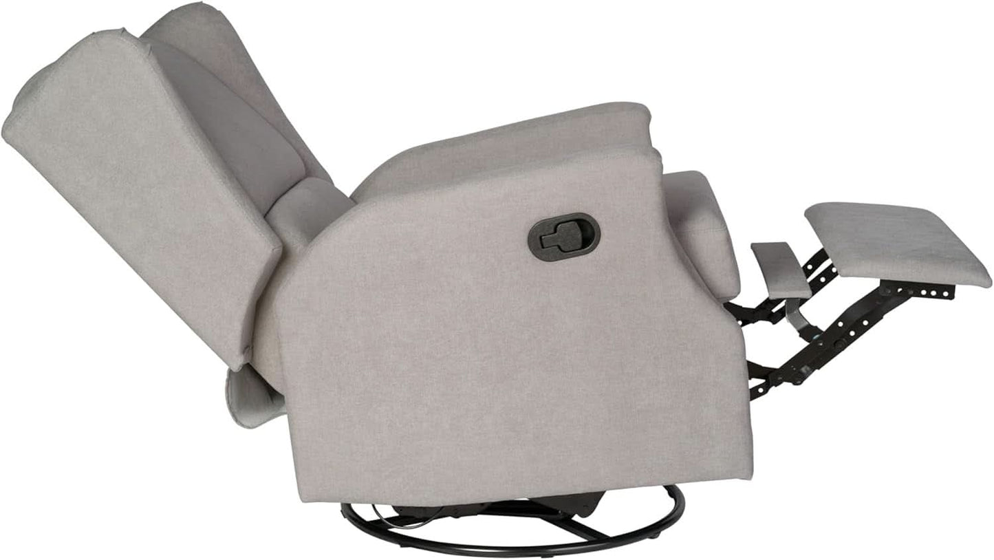 Omma Swivel Glider Rocking Recliner 360 Degree Swivel Light Gray