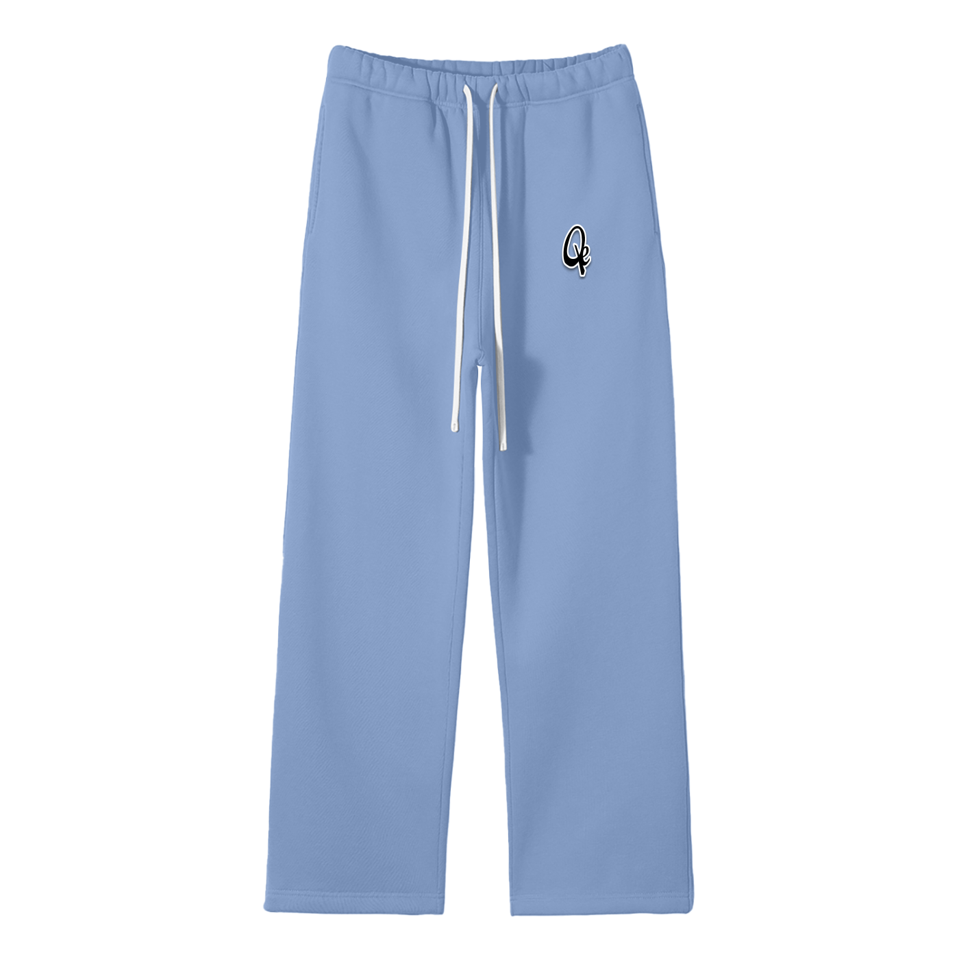 QE Unisex Solid Color Fleece Straight Leg Pants