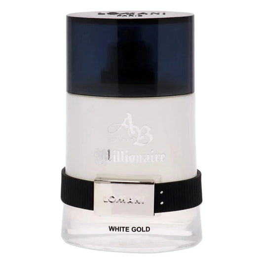 AB Spirit Millionaire White Gold By Lomani For Men 3.3oz EDP Spray