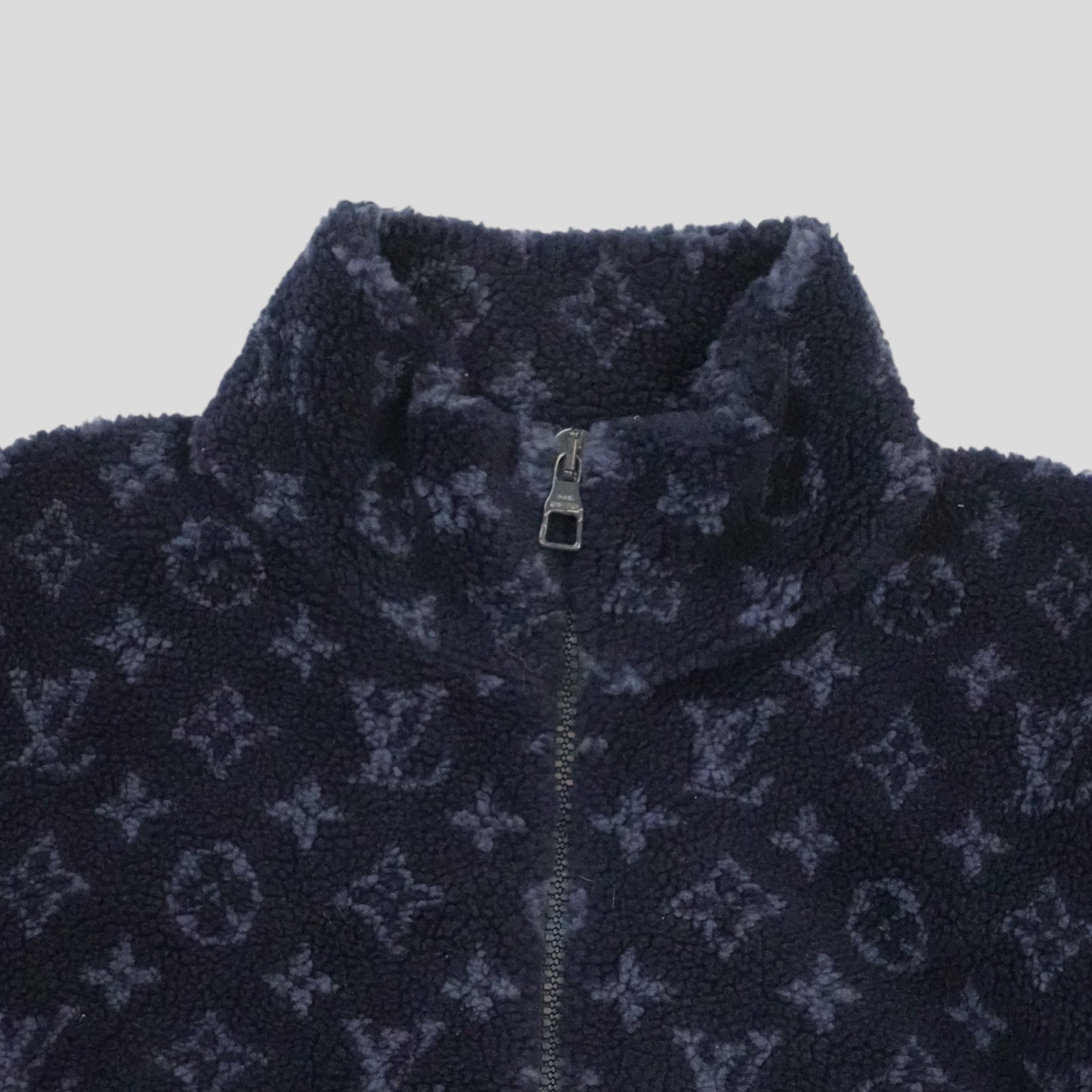 Louis Vuitton Monogram Fleece Jacket in Navy Blue