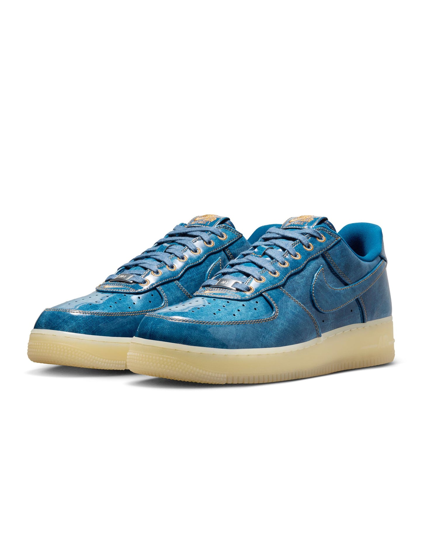 Nike Mens Air Force 1 Retro - Patent Denim