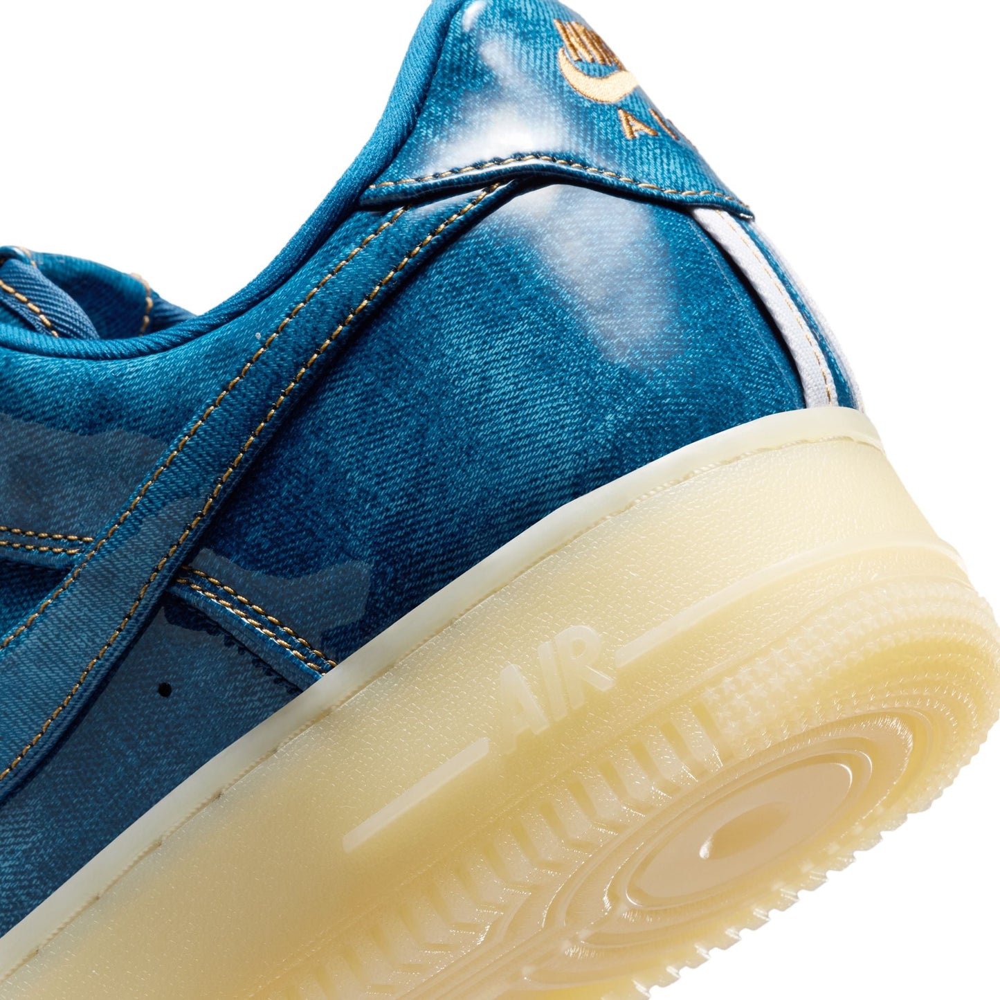 Nike Mens Air Force 1 Retro - Patent Denim