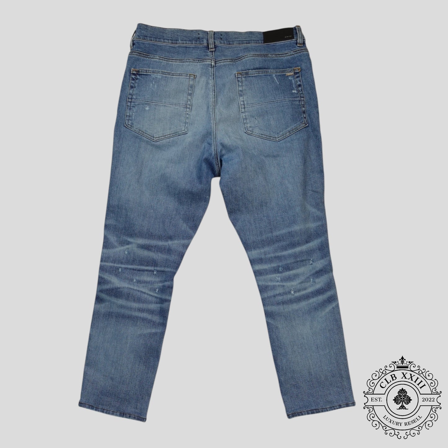 Amiri Palm Tree Patch Jeans in Indigo