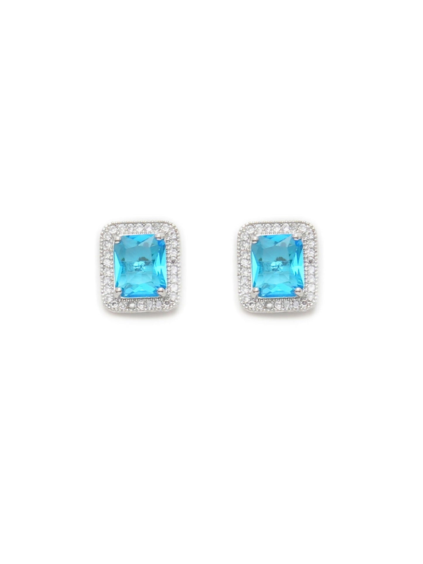 stone stud (sky blue) - Ruby Raang