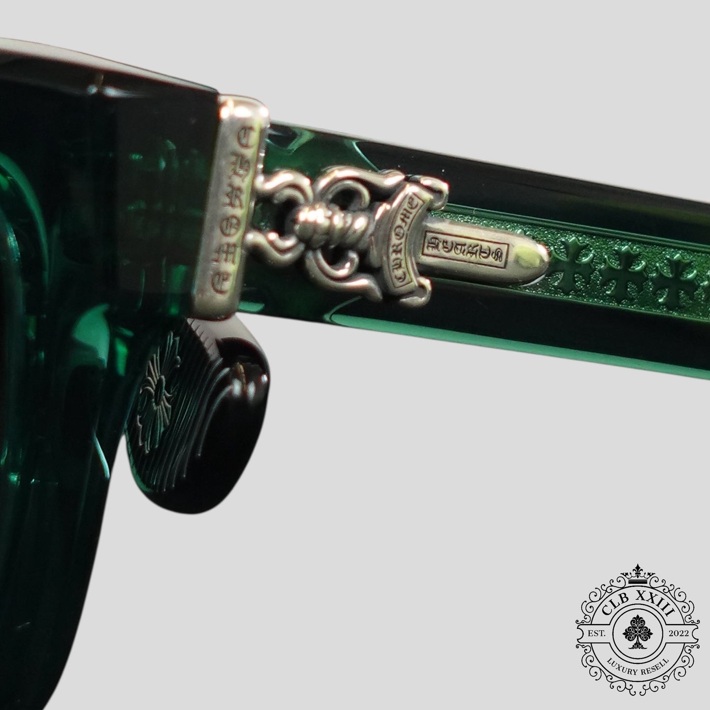 Chrome Hearts Box Officer Sunglasses in Marine