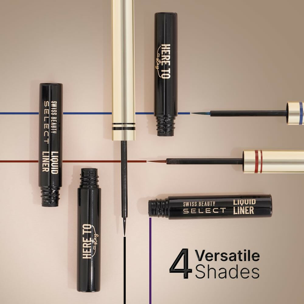 Swiss Beauty Select Here To Stay Liquid Liner, 1-Wanderlust Blue
