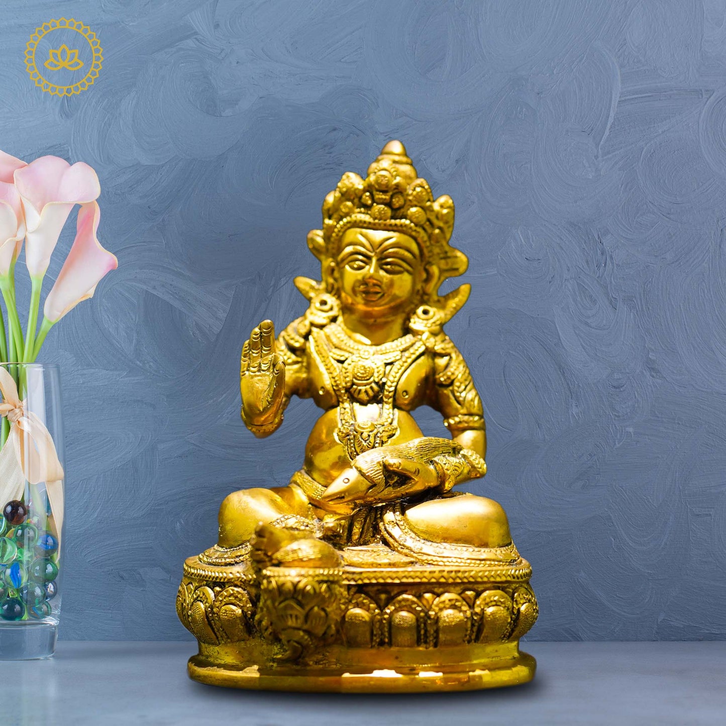 Brass Kubera - Lord of Wealth and Prosperity