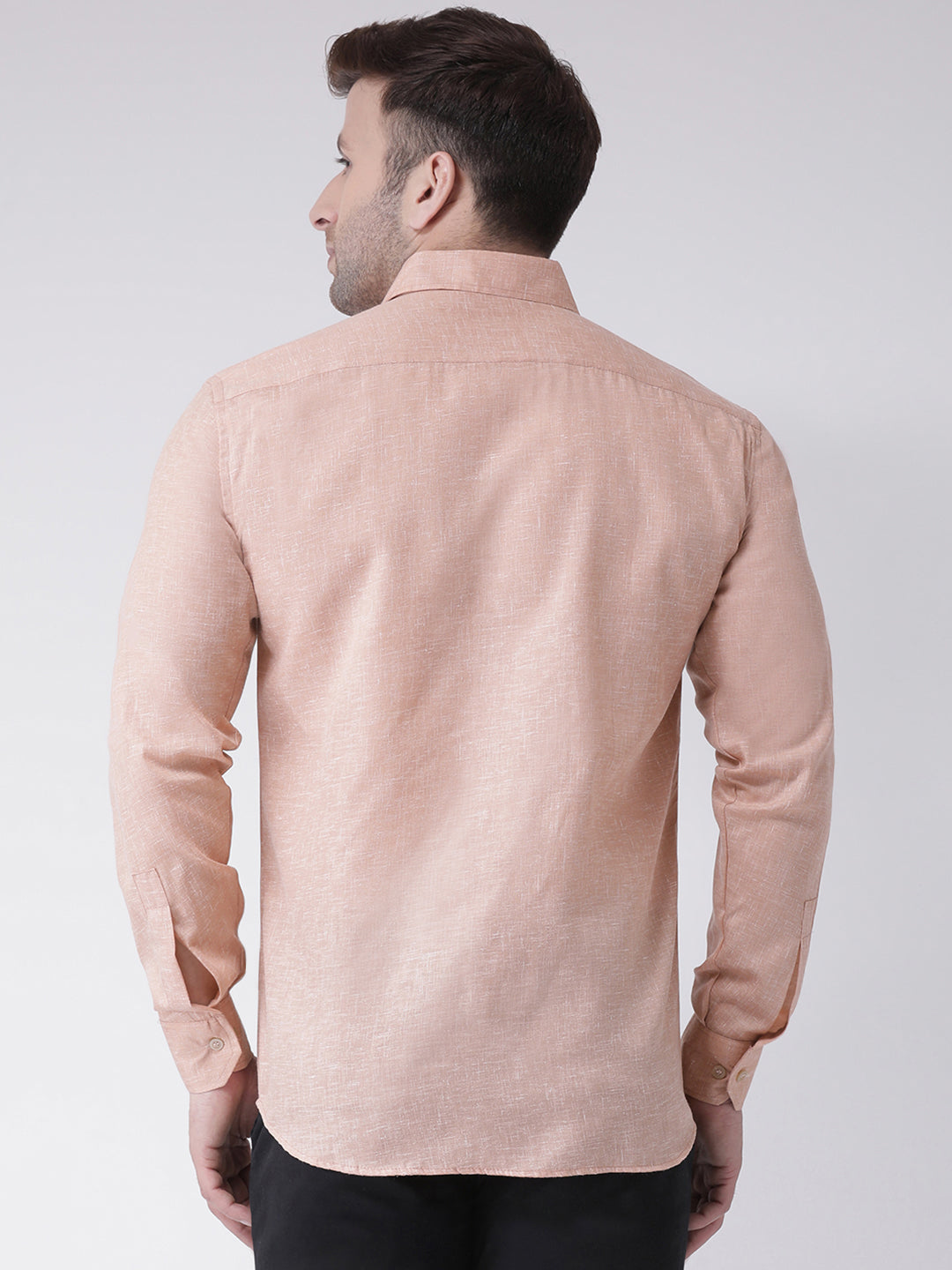 RIAG Beige Men's Full Sleeves Shirt