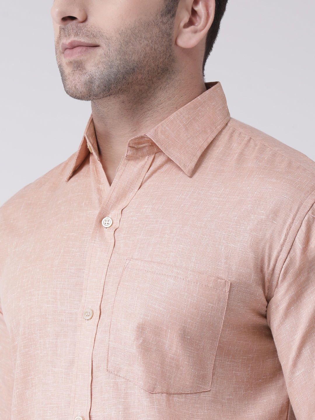 RIAG Beige Men's Full Sleeves Shirt