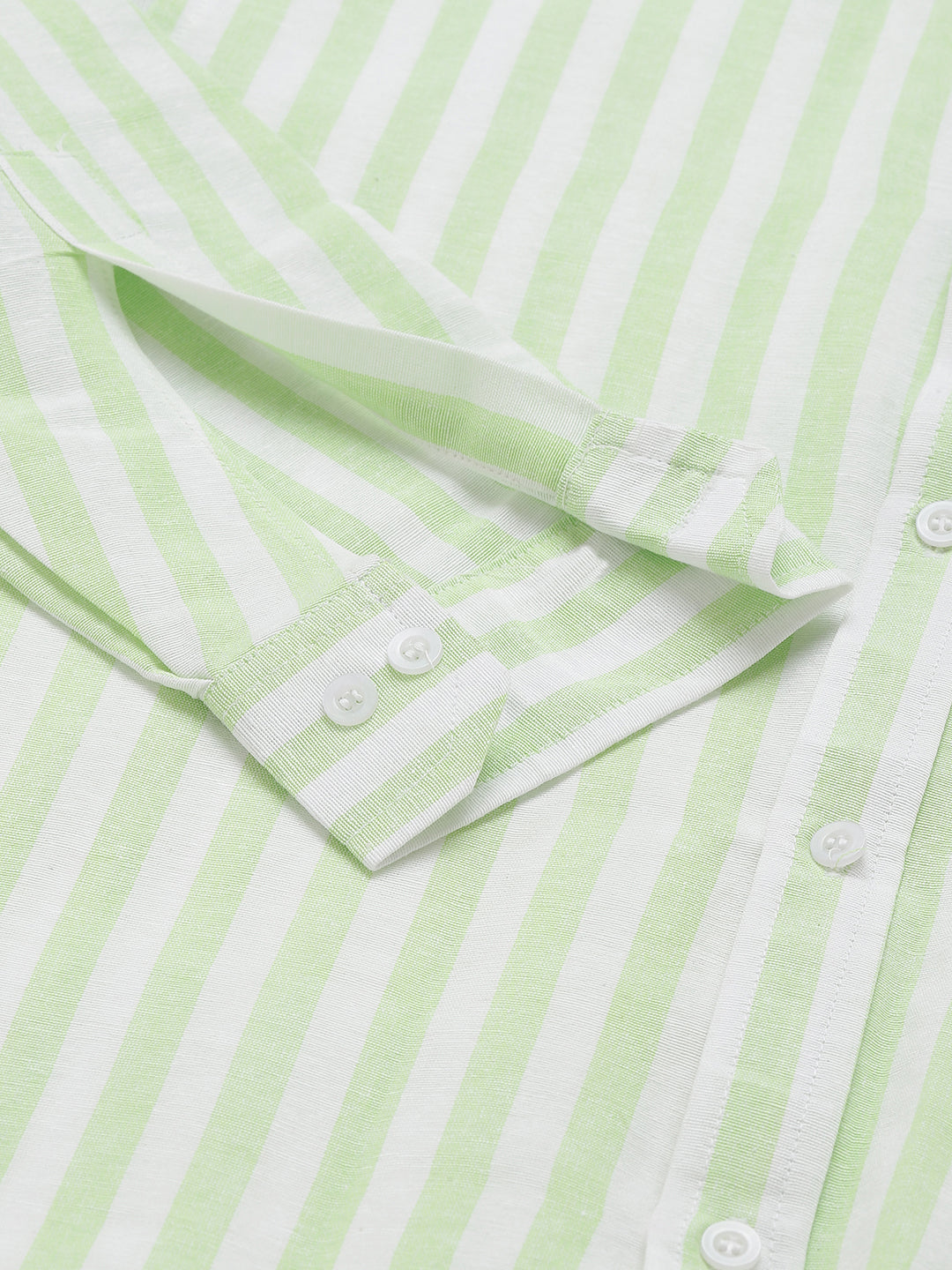 RIAG Green Men's Chinese Collar Full Sleeves Shirt