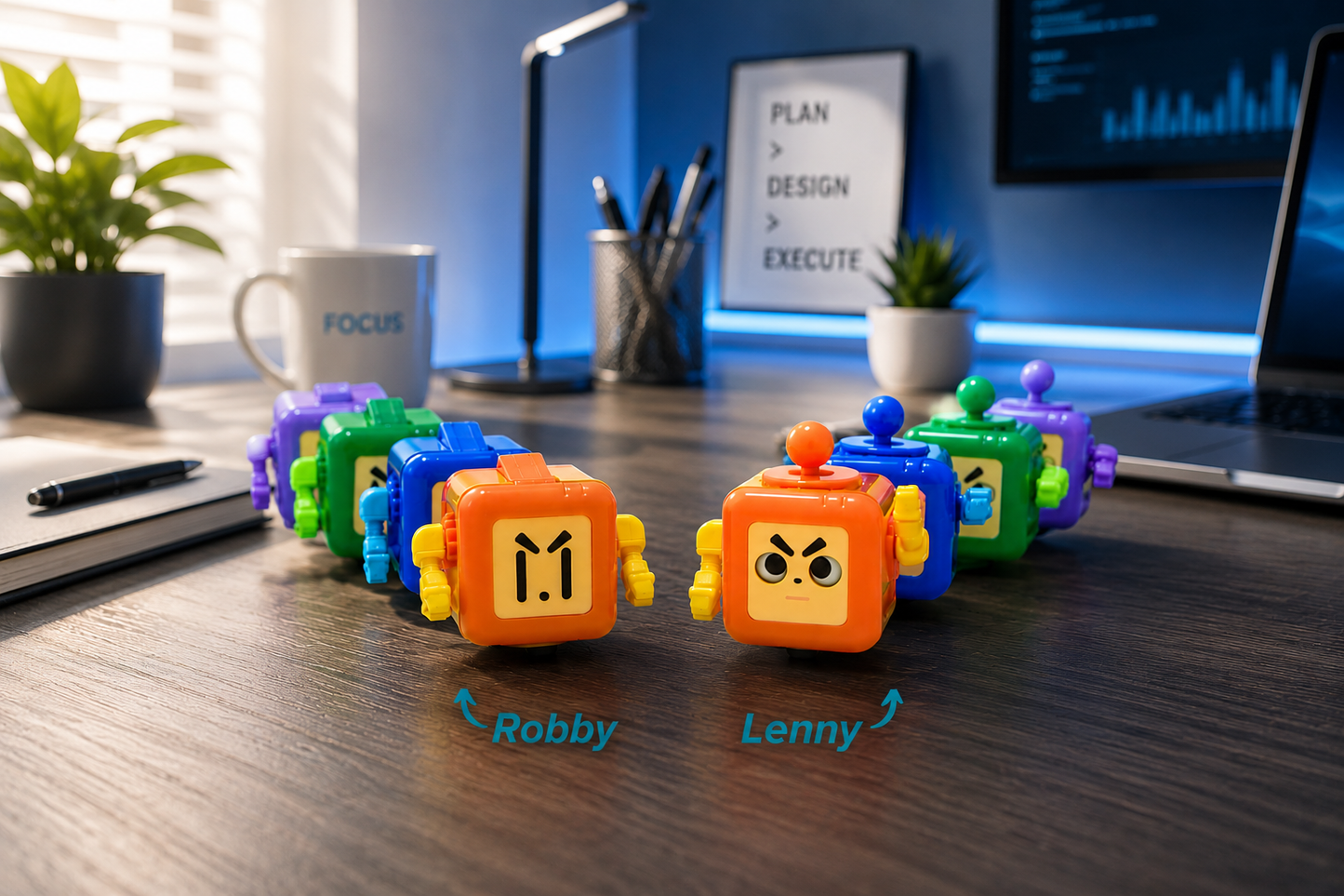 Robot Fidget Cube Toy