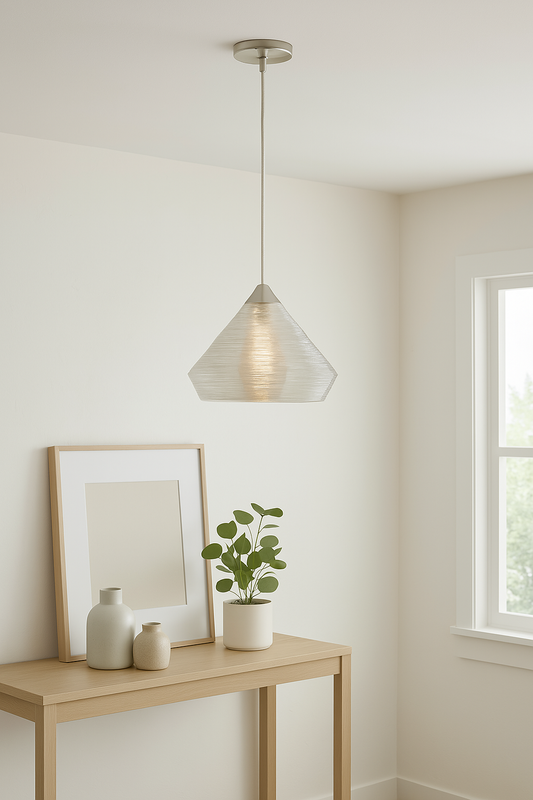 Trans Globe PND-961 One Light Pendant, Polished Chrome Finish