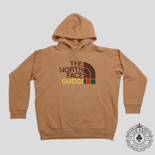 Gucci X The North Face Pullover Hoodie in Brown