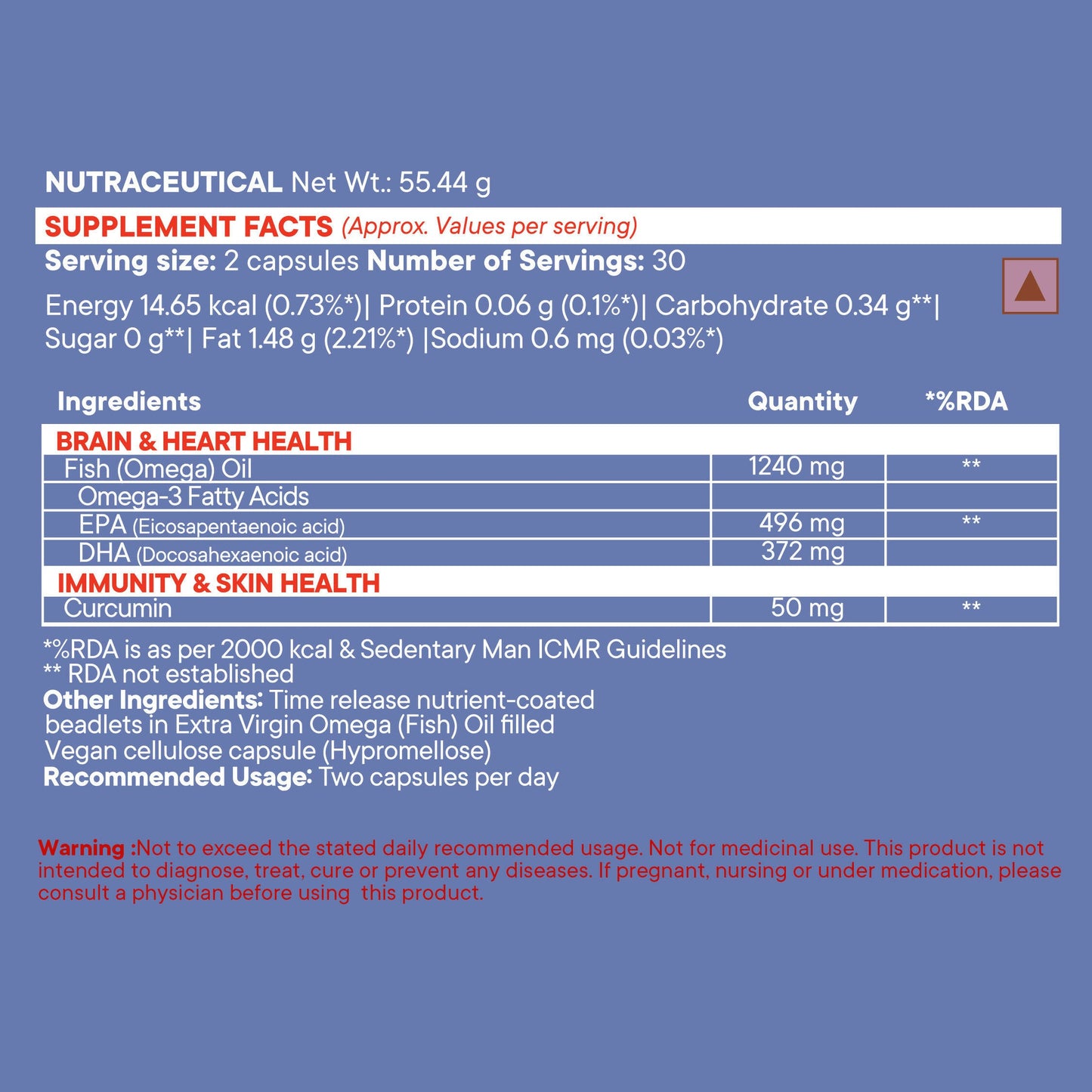 Wellbeing Nutrition Slow | Virgin Omega 3 Capsules