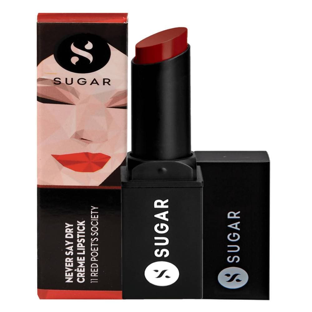 Sugar Never Say Dry Creame Lipstick - Red Poet's Society (Classic Red)