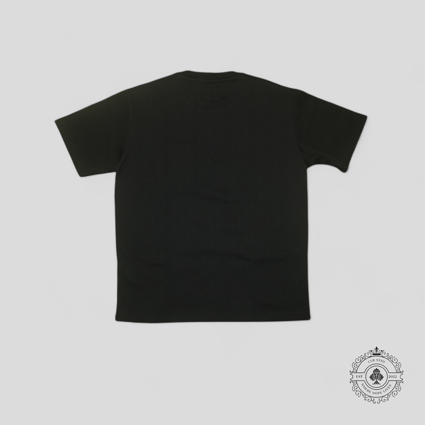 Louis Vuitton Signature Monogram Pocket T-Shirt in Black
