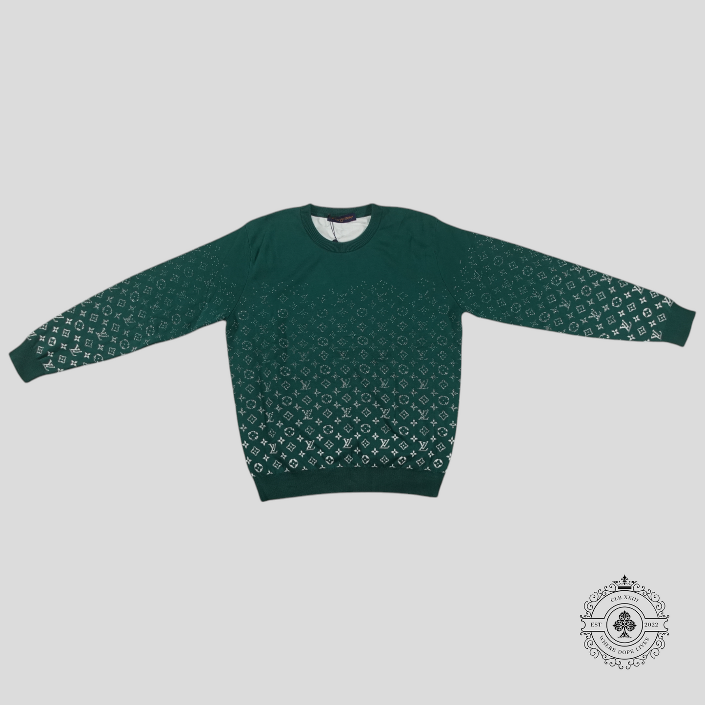 Louis Vuitton Monogram Degrade LS Knitwear in Green