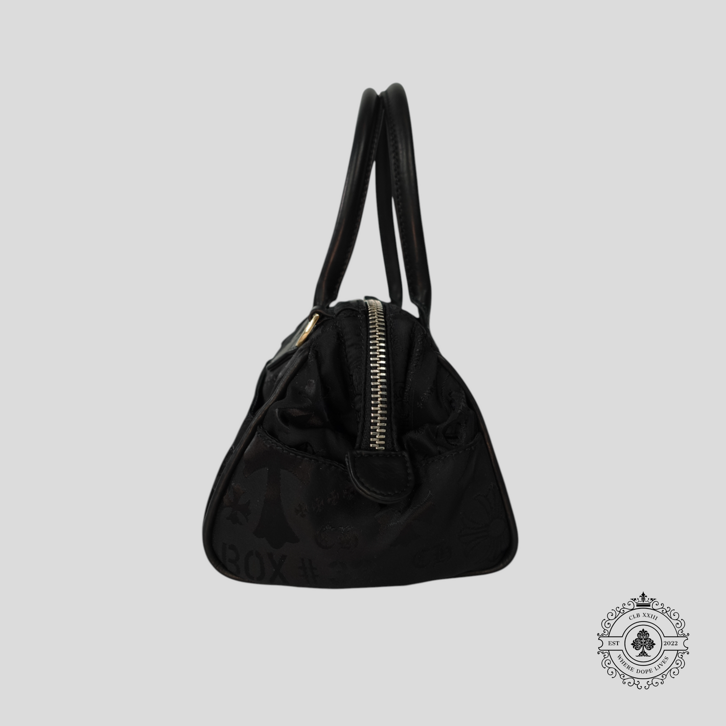 Chrome Hearts Multi Motif Nylon Mini Handbag in Black