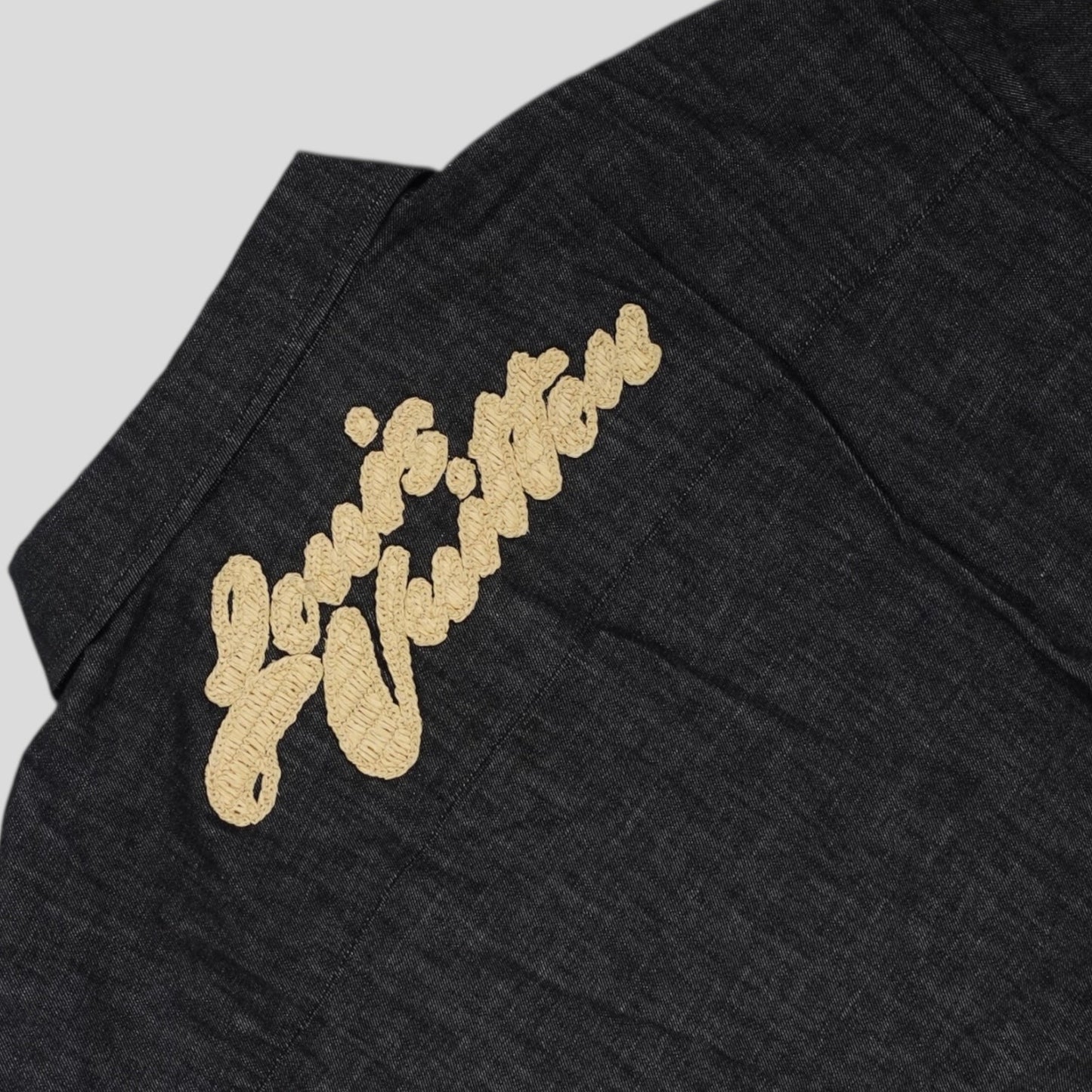 Louis Vuitton Raffia Chambray Shirt in Black