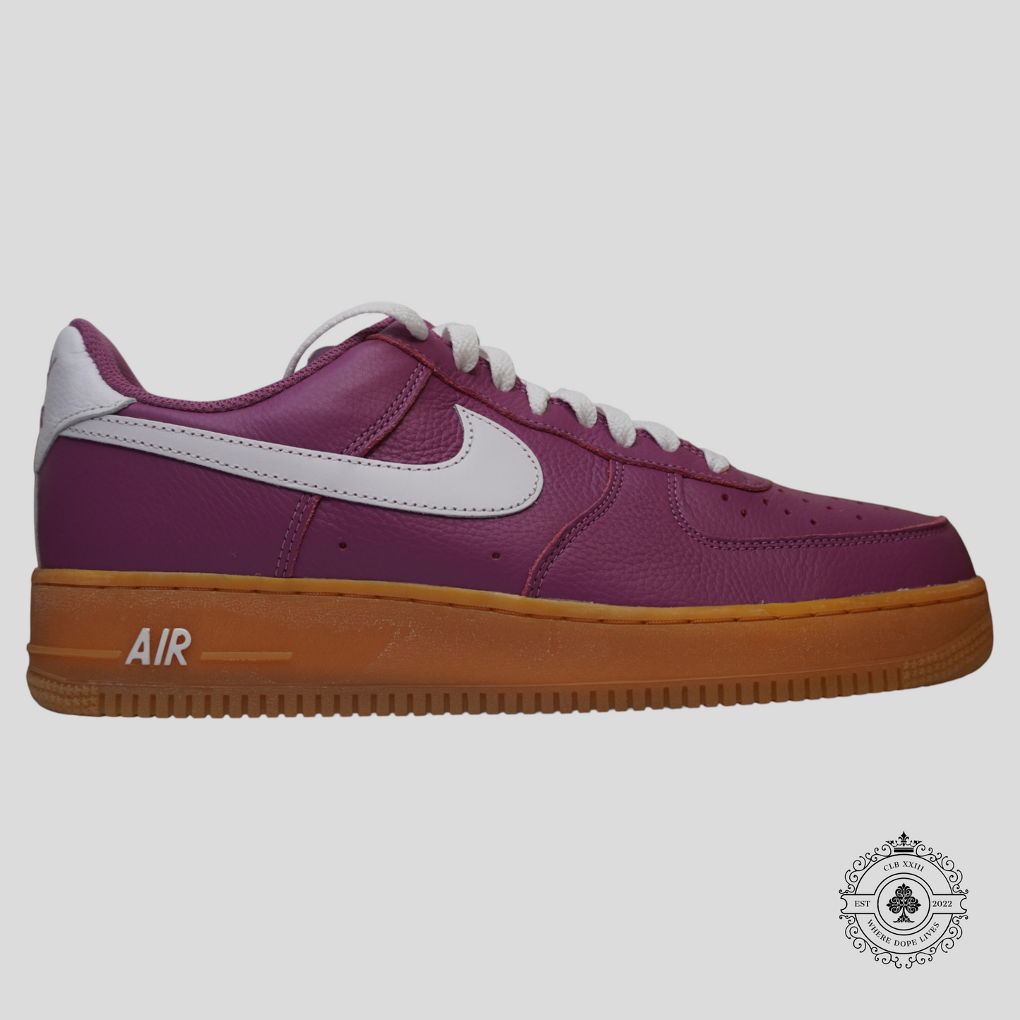 Nike Air Force 1 By You in Purple/White